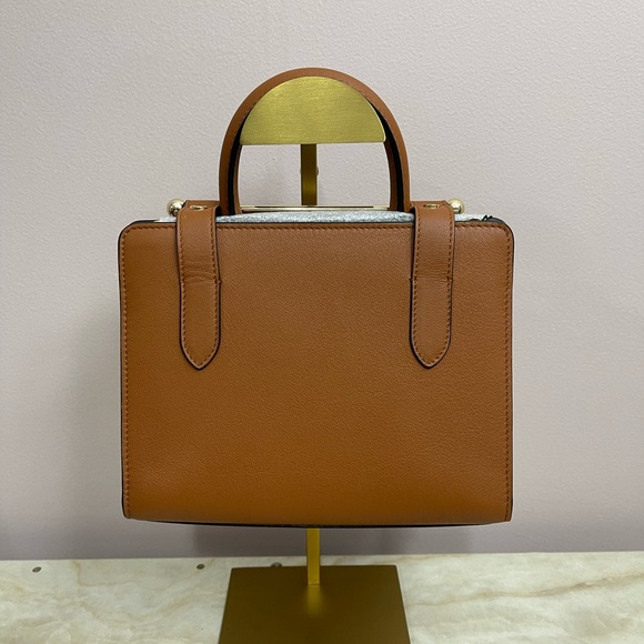Strathberry Mini Tan Leather Satchel - Picture 3 of 11